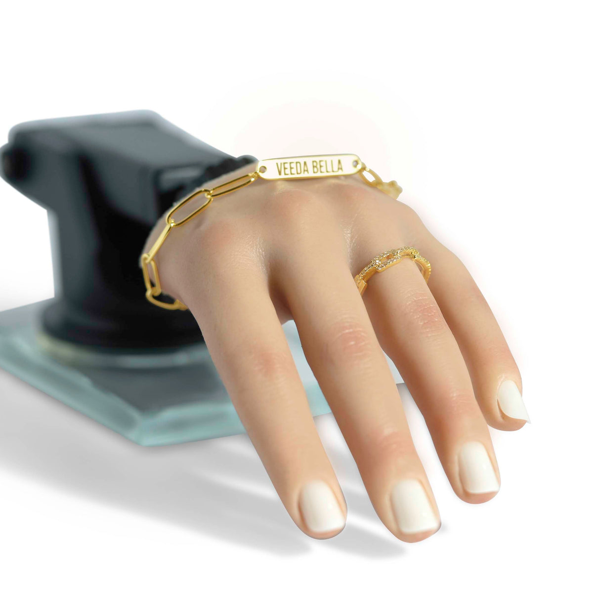 14K Plated Paperclip Ring