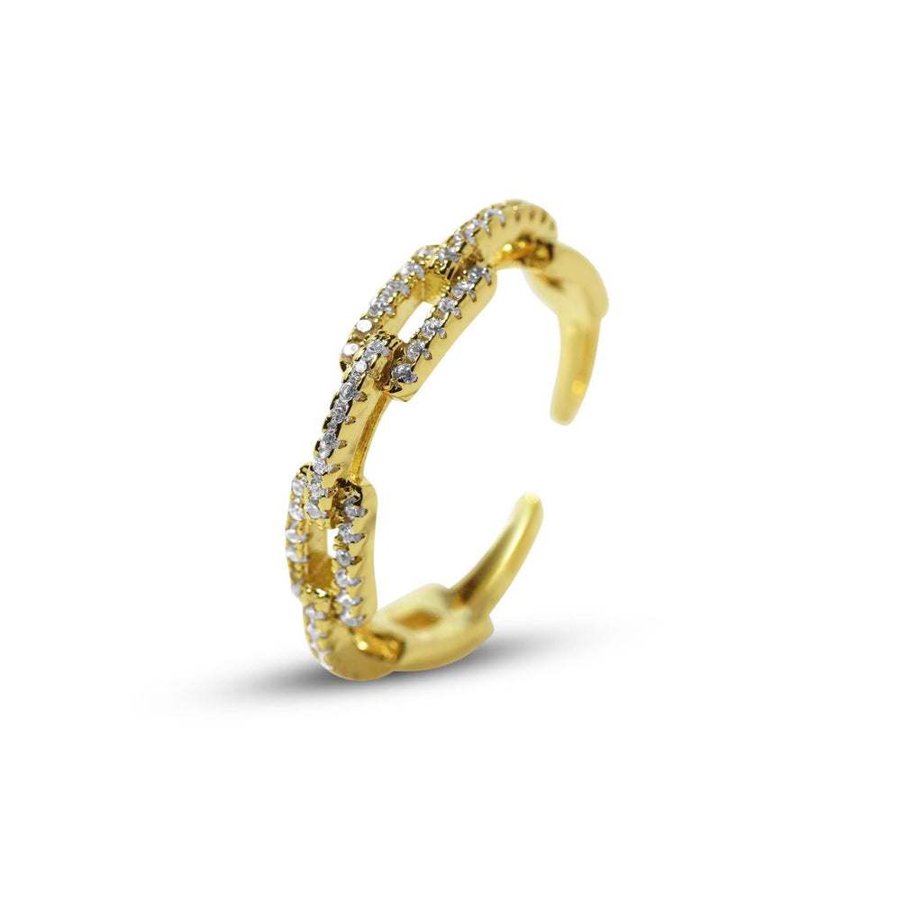 14K Plated Paperclip Ring
