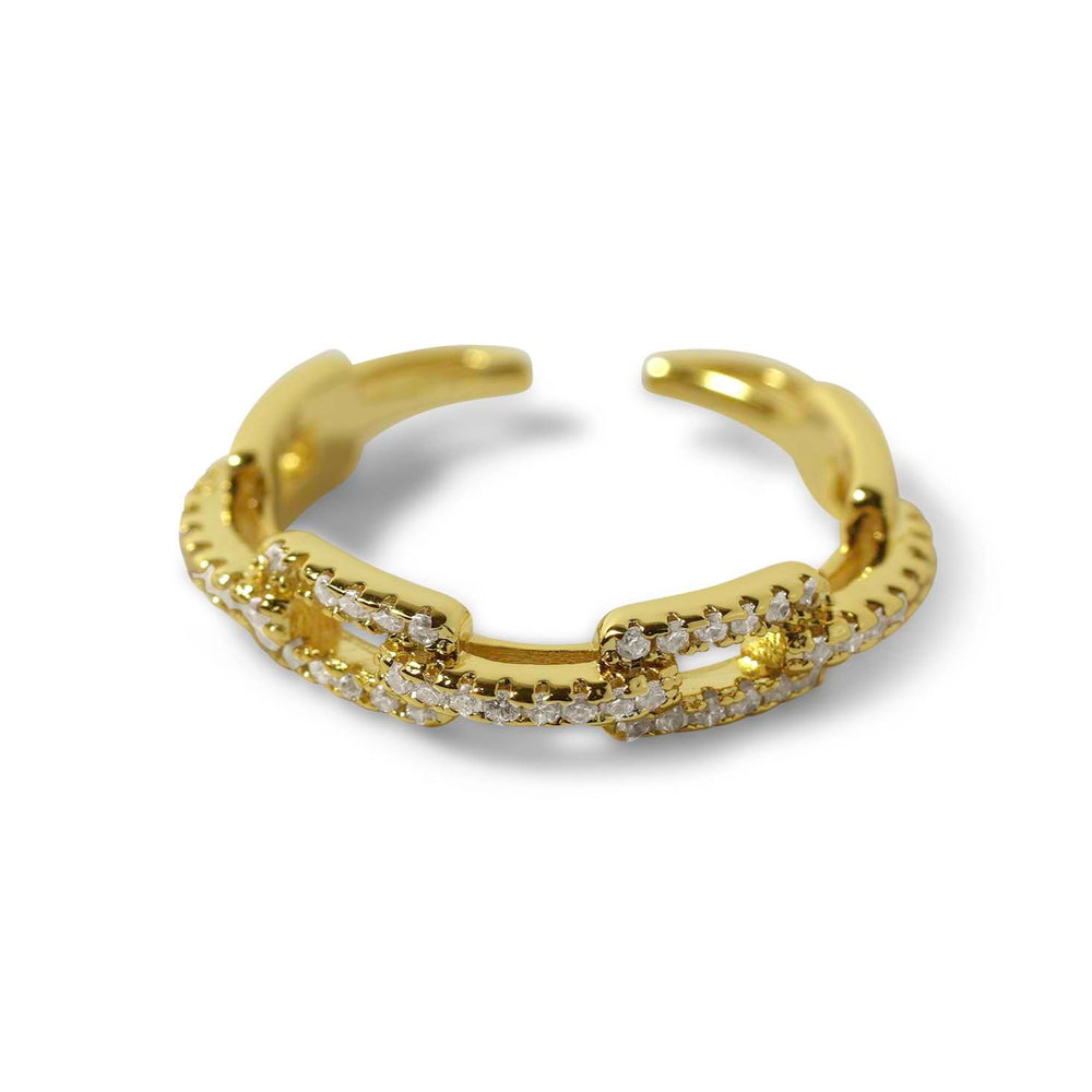 14K Plated Paperclip Ring