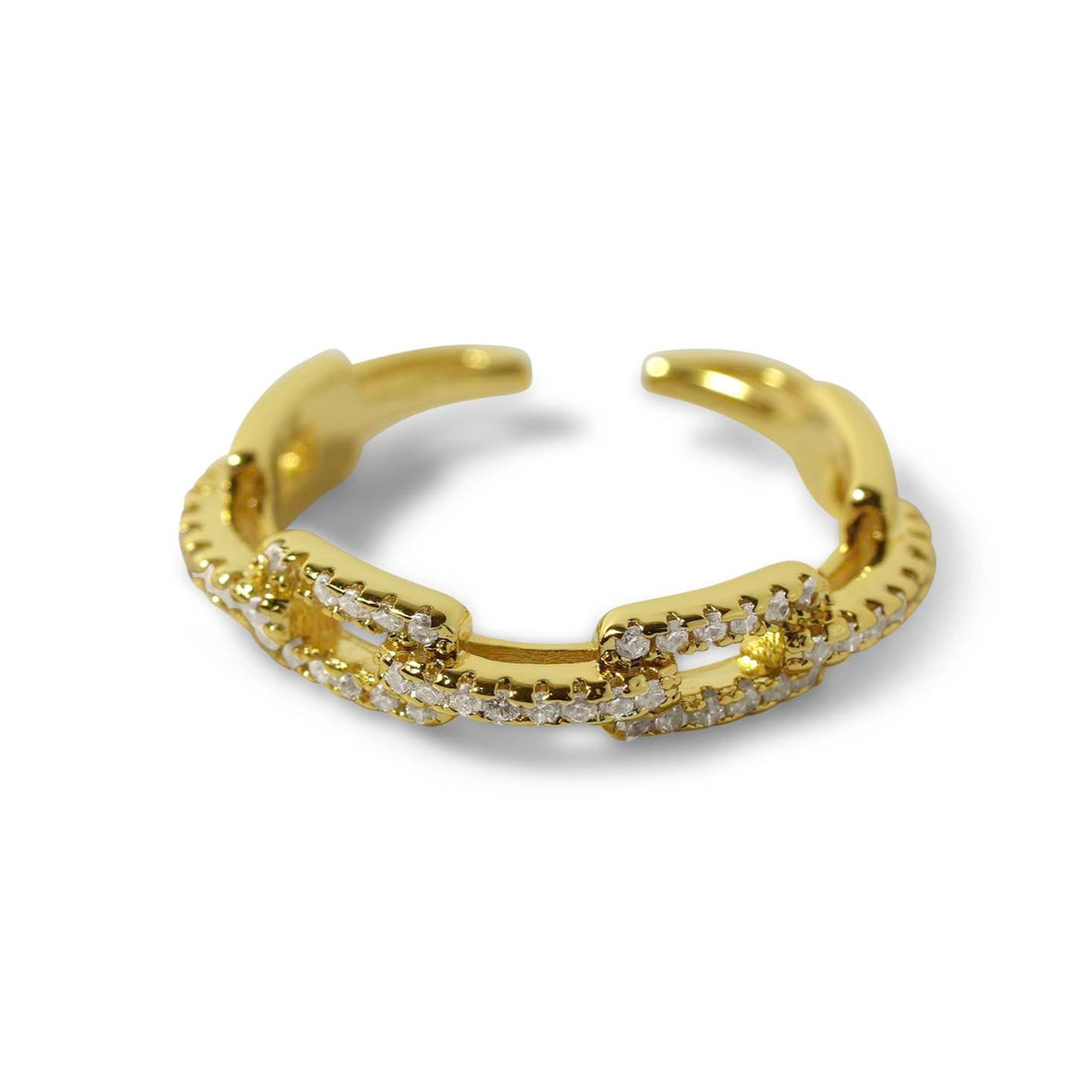 14K Plated Paperclip Ring
