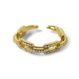 14K Plated Paperclip Ring